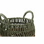 Set de basket DKD Home Decor Vert Naturel Boho 33 x 33 x 40 cm Rotin 4 Kg 2 Pièces