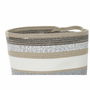 Set de basket DKD Home Decor Blanc Gris Naturel Jute (2 Pièces)