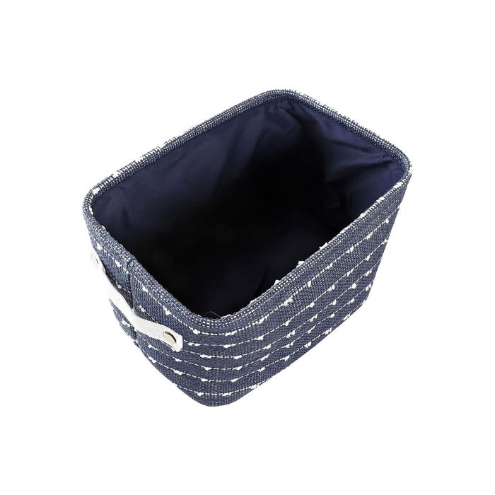 Set de basket DKD Home Decor Blanc Blue marine 38 x 28 x 25 cm 3 Pièces (3 Unités) Set de basket DKD Home Decor Blanc Blue marine 38 x 28 x 25 cm 3 Pièces (3 Unités)