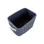 Set de basket DKD Home Decor Blanc Blue marine 38 x 28 x 25 cm 3 Pièces (3 Unités)