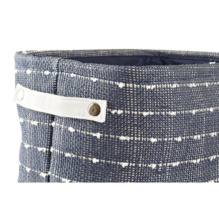 Set de basket DKD Home Decor Blanc Blue marine 38 x 28 x 25 cm 3 Pièces (3 Unités) Set de basket DKD Home Decor Blanc Blue marine 38 x 28 x 25 cm 3 Pièces (3 Unités)