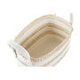 Panier DKD Home Decor Blanc Beige Fibre naturelle 33 x 16 x 19 cm