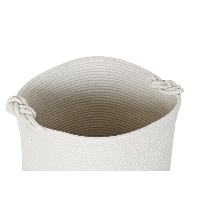 Set de basket DKD Home Decor Blanc Marron Jute 45 x 45 x 54 cm