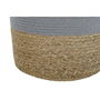 Set de basket DKD Home Decor Blanc Naturel Gris clair Fibre naturelle (2 Pièces) (2 Unités)