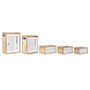 Panier à linge DKD Home Decor Naturel Bois de paulownia (40 x 30 x 55 cm) (5 Pièces)