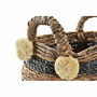 Set de basket DKD Home Decor Fibre naturelle 31 x 31 x 33 cm Colonial