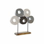 DKD Home Decor Figurine Décorative Multicouleur Fer Cercles