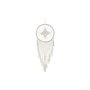 DKD Home Decor Attrape-rêves Boho Blanc Multicouleur Naturel Plumes