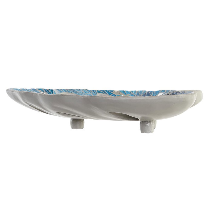 DKD Home Decor Centre de Table Bleu Vert (Lot de 2)