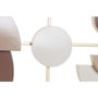 DKD Home Decor Décoration murale Moderne Scandi Blanc et Rose Doré