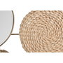 Décoration murale DKD Home Decor Miroir Naturel Métal Marron Cuivre Fibre (72 x 3,5 x 74 cm)
