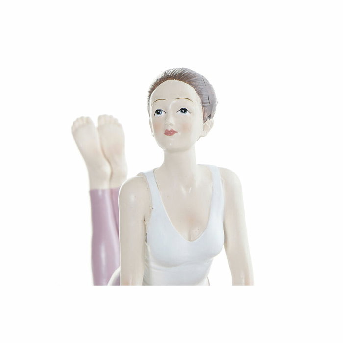 DKD Home Decor Figurine Décorative Rose Yoga Scandi