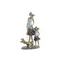 DKD Home Decor Figurine Décorative Famille Bleu Doré