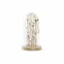 DKD Home Decor Figurine Décorative en Verre Fleurs (18 x 18 x 32 cm)身
