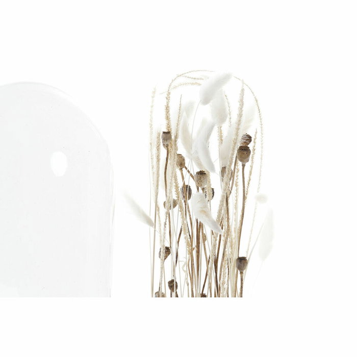 DKD Home Decor Figurine Décorative en Verre Fleurs (18 x 18 x 32 cm)身