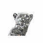Figurine Décorative DKD Home Decor Argenté Léopard Résine (19,5 x 16 x 31,5 cm)