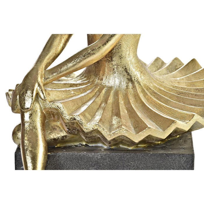 DKD Home Decor Figurine Décorative Ballerine Doré Gris foncé DKD Home Decor Figurine Décorative Ballerine Doré Gris foncé