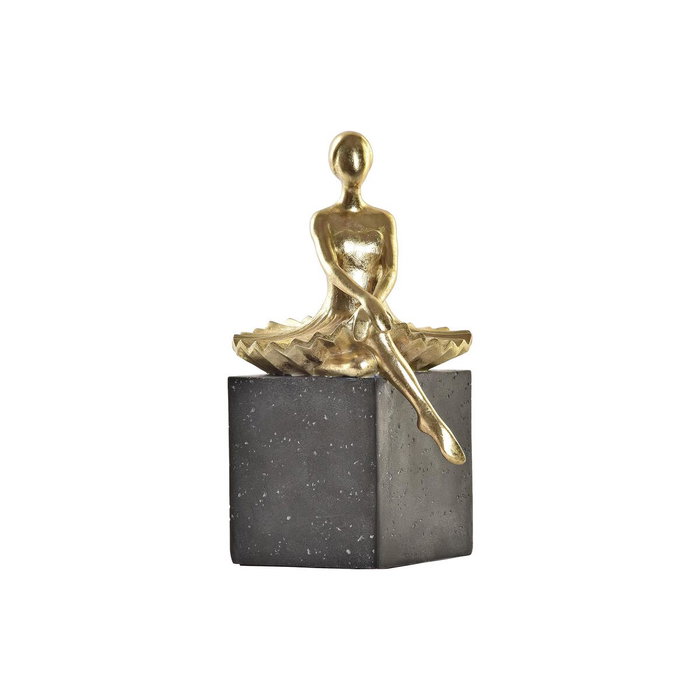 DKD Home Decor Figurine Décorative Ballerine Doré Gris foncé DKD Home Decor Figurine Décorative Ballerine Doré Gris foncé