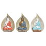 DKD Home Decor Figurine Décorative Buda Oriental - Lot de 3