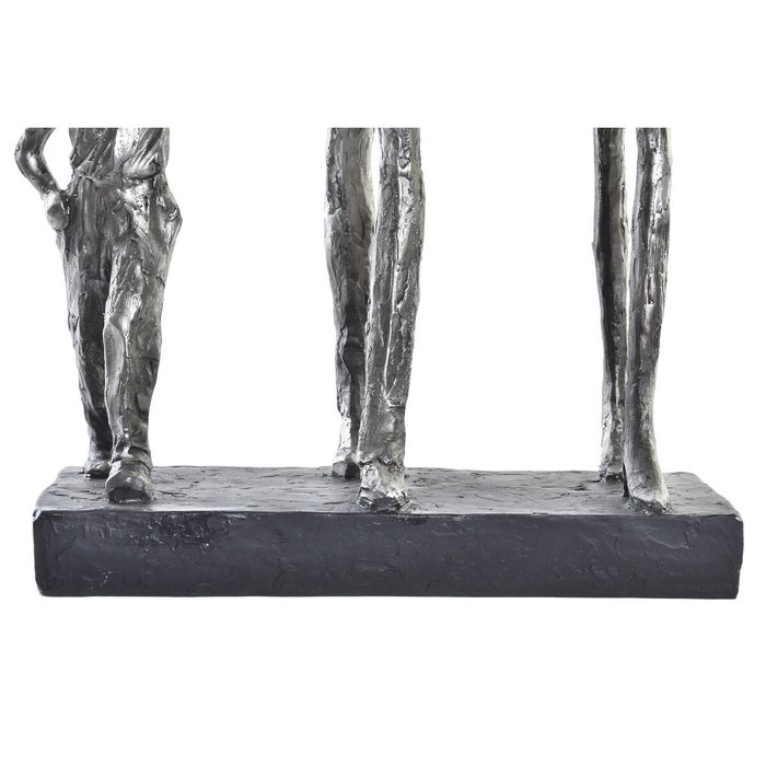 DKD Home Decor Figurine Décorative Famille Argentée et Noire en Résine