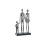 DKD Home Decor Figurine Décorative Famille Argentée et Noire en Résine