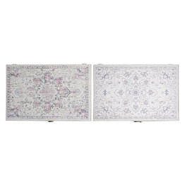 Boîte Décorative DKD Home Decor Multicouleur Bois MDF Ethnique Arabe Compteur (2 Unités)