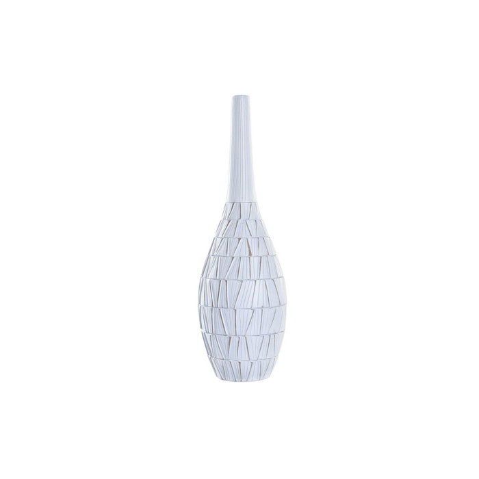 DKD Home Decor Vase Blanc Résine Moderne (19 x 19 x 60 cm) vestiture DKD Home Decor Vase Blanc Résine Moderne (19 x 19 x 60 cm) vestiture