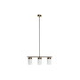 Suspension DKD Home Decor Blanc Doré Métal Verre 60 x 15 x 25 cm