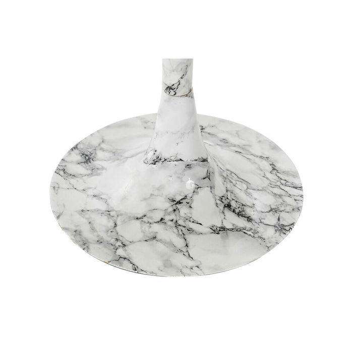 Petite Table d'Appoint DKD Home Decor Blanc Doré 51 x 51 x 51 cm