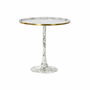 Petite Table d'Appoint DKD Home Decor Blanc Doré 51 x 51 x 51 cm