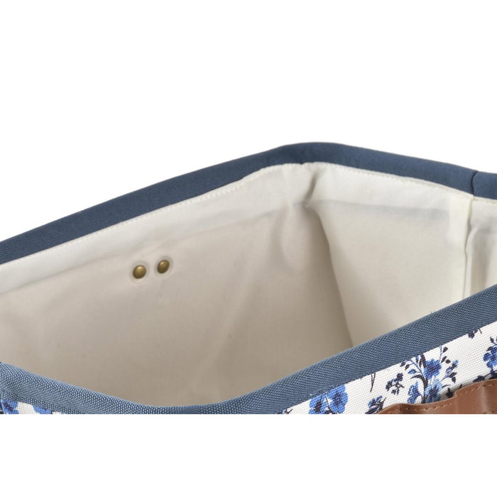 Boîte de rangement DKD Home Decor Bleu Blanc 40 x 30 x 30 cm