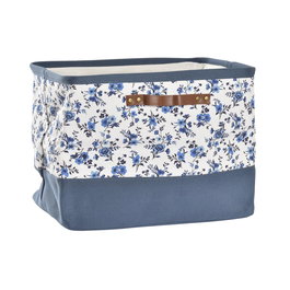 Boîte de rangement DKD Home Decor Bleu Blanc 40 x 30 x 30 cm
