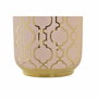 DKD Home Decor Vase en Porcelaine Rose et Doré Oriental (15 x 15 x 41,5 cm)वाहक