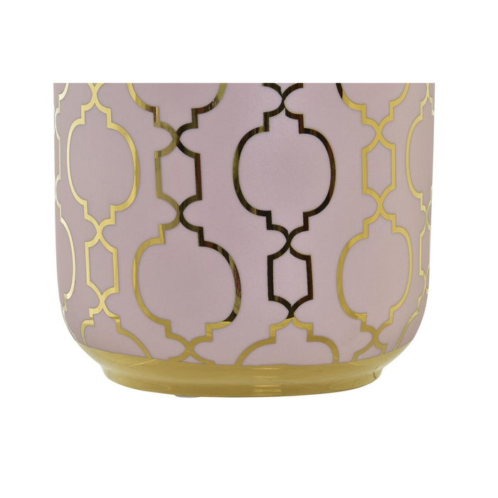 DKD Home Decor Vase Rose Doré Porcelaine Oriental Chrome 13 x 13 x 26 cm DKD Home Decor Vase Rose Doré Porcelaine Oriental Chrome 13 x 13 x 26 cm