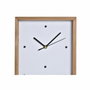 Horloge Murale DKD Home Decor Blanc Marron Bois Aluminium Maisons Urbaine 20 x 4 x 30 cm