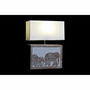Lampe de bureau DKD Home Decor Blanc Marron Bois de manguier 50 W 220 V 33 x 12 x 41 cm