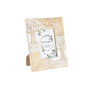 Cadre photo DKD Home Decor Blanc Marron Bois Verre Bois de manguier Arbre Indien 20 x 2 x 25,5 cm