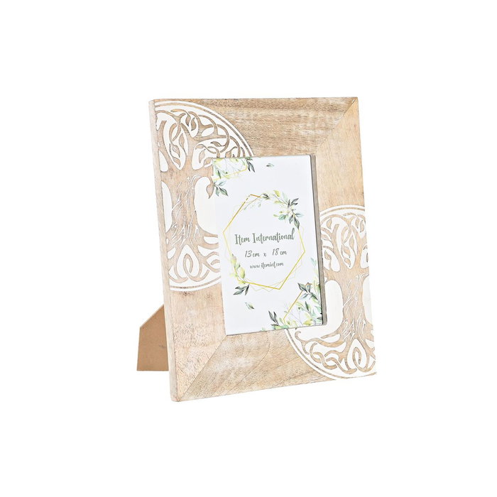 Cadre photo DKD Home Decor Blanc Marron Bois Verre Bois de manguier Arbre Indien 23 x 2 x 28 cm Cadre photo DKD Home Decor Blanc Marron Bois Verre Bois de manguier Arbre Indien 23 x 2 x 28 cm