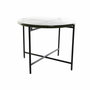 Table d'appoint DKD Home Decor Verre Noir Métal Moderne (50 x 50 x 42 cm)