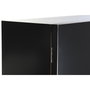 Armoire DKD Home Decor 110 x 50 x 180 cm Noir Métal Peuplier