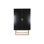 Armoire DKD Home Decor 110 x 50 x 180 cm Noir Métal Peuplier