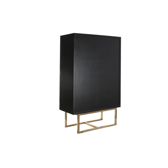 Armoire DKD Home Decor 110 x 50 x 180 cm Noir Métal Peuplier