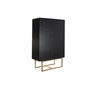 Armoire DKD Home Decor 110 x 50 x 180 cm Noir Métal Peuplier