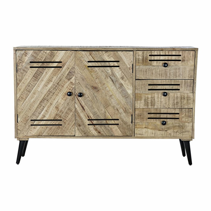 Buffet DKD Home Decor Noir Métal Bois de manguier 140 x 40 x 93 cm