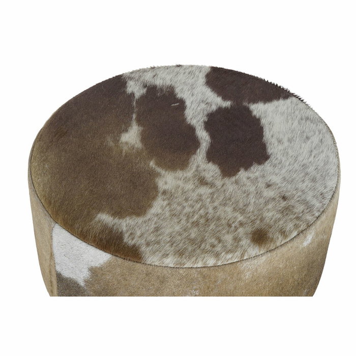 Tabouret DKD Home Decor Blanc Marron Naturel Cuir Bois 42 x 42 x 77 cm Tabouret DKD Home Decor Blanc Marron Naturel Cuir Bois 42 x 42 x 77 cm