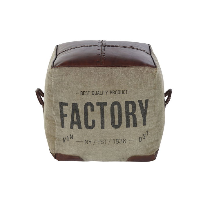 Repose-pied DKD Home Decor 46 x 40 x 40 cm Beige Marron Vintage Repose-pied DKD Home Decor 46 x 40 x 40 cm Beige Marron Vintage