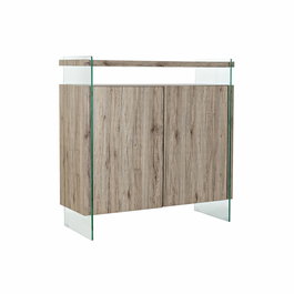 Buffet DKD Home Decor Naturel Verre trempé Bois MDF 120 x 44 x 120 cm