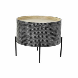 Petite Table d'Appoint DKD Home Decor Noir Argenté 45 x 45 x 39 cm