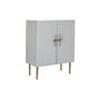 Armoire DKD Home Decor Blanc Doré Fer Bois de manguier 85 x 45 x 110 cm BAR
