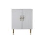 Armoire DKD Home Decor Blanc Doré Fer Bois de manguier 85 x 45 x 110 cm BAR